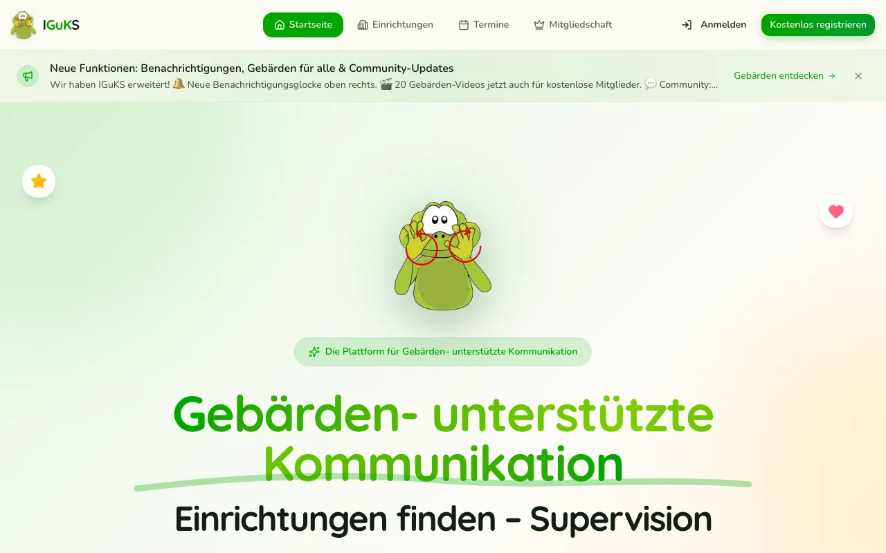 IGuKS – Website for Inclusion Platform